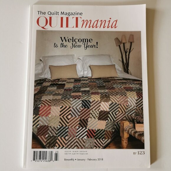 Quiltmania Magazine Quilt #123 Issue 2018 Crafts Quilting Patterns Patchwork - Picture 1 of 6